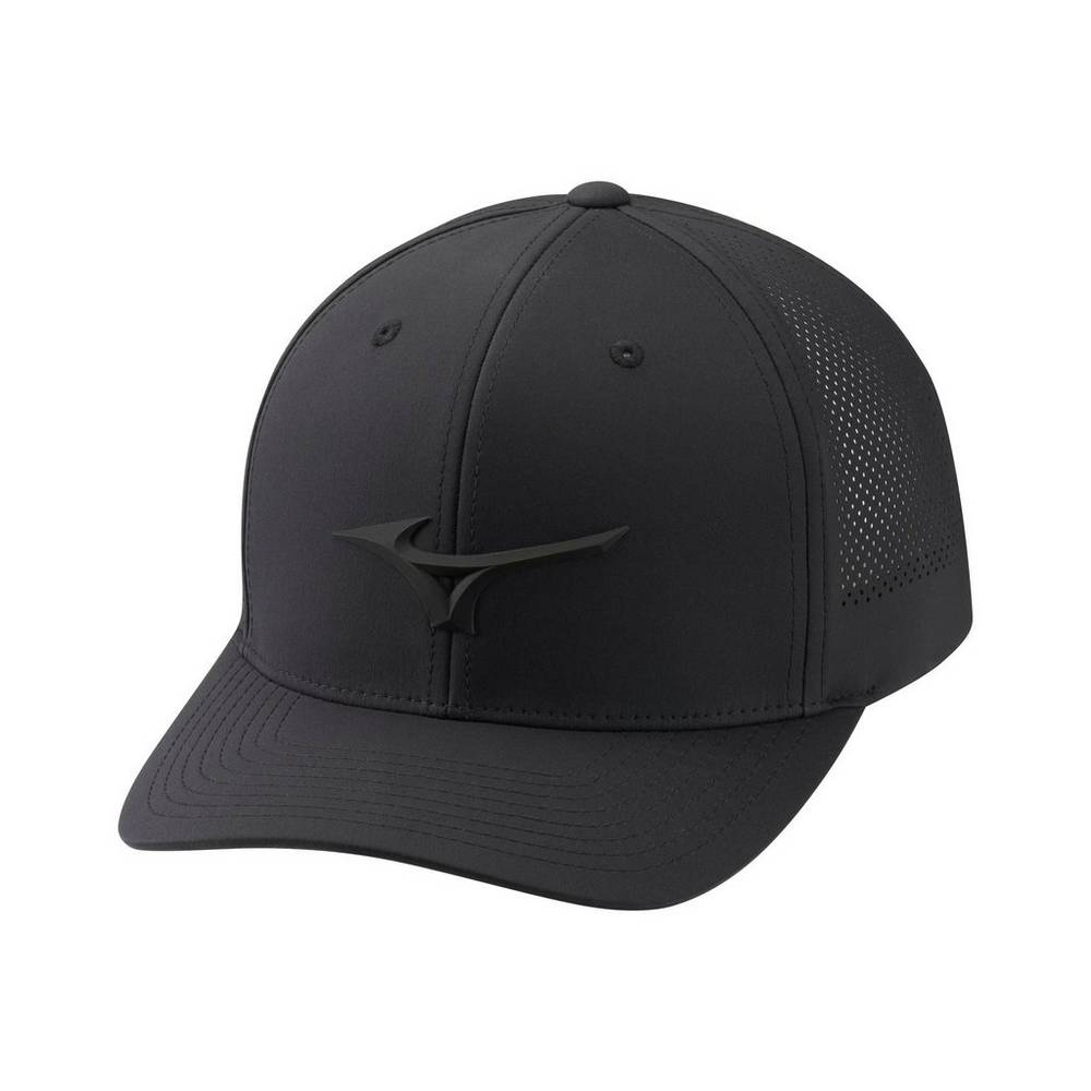 Panske Čiapky Mizuno Tour Vent Adjustable Čierne Vypredaj MNDJ18567